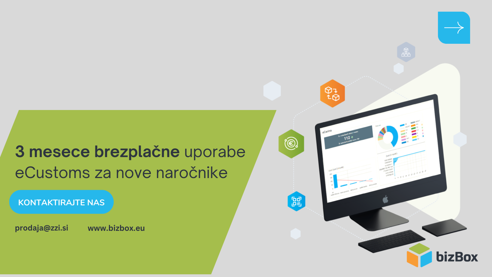 3 mesece brezplačne uporabe e Customs 4